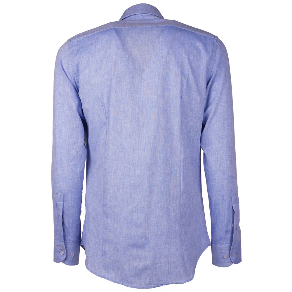 Made in Italy Light Blue Cotton Shirt