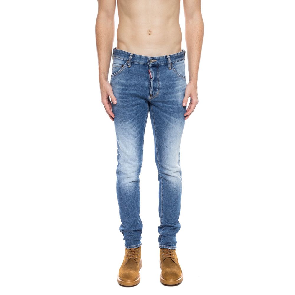 Dsquared² Blue Cotton Jeans at Pant