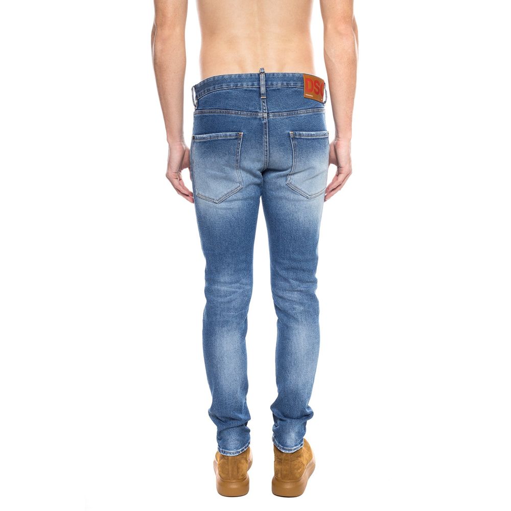 Dsquared² Blue Cotton Jeans at Pant