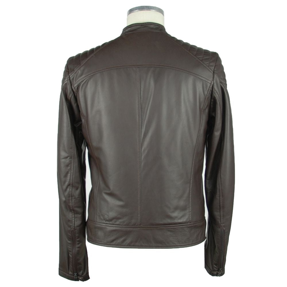 Braune Lederjacke von Emilio Romanelli