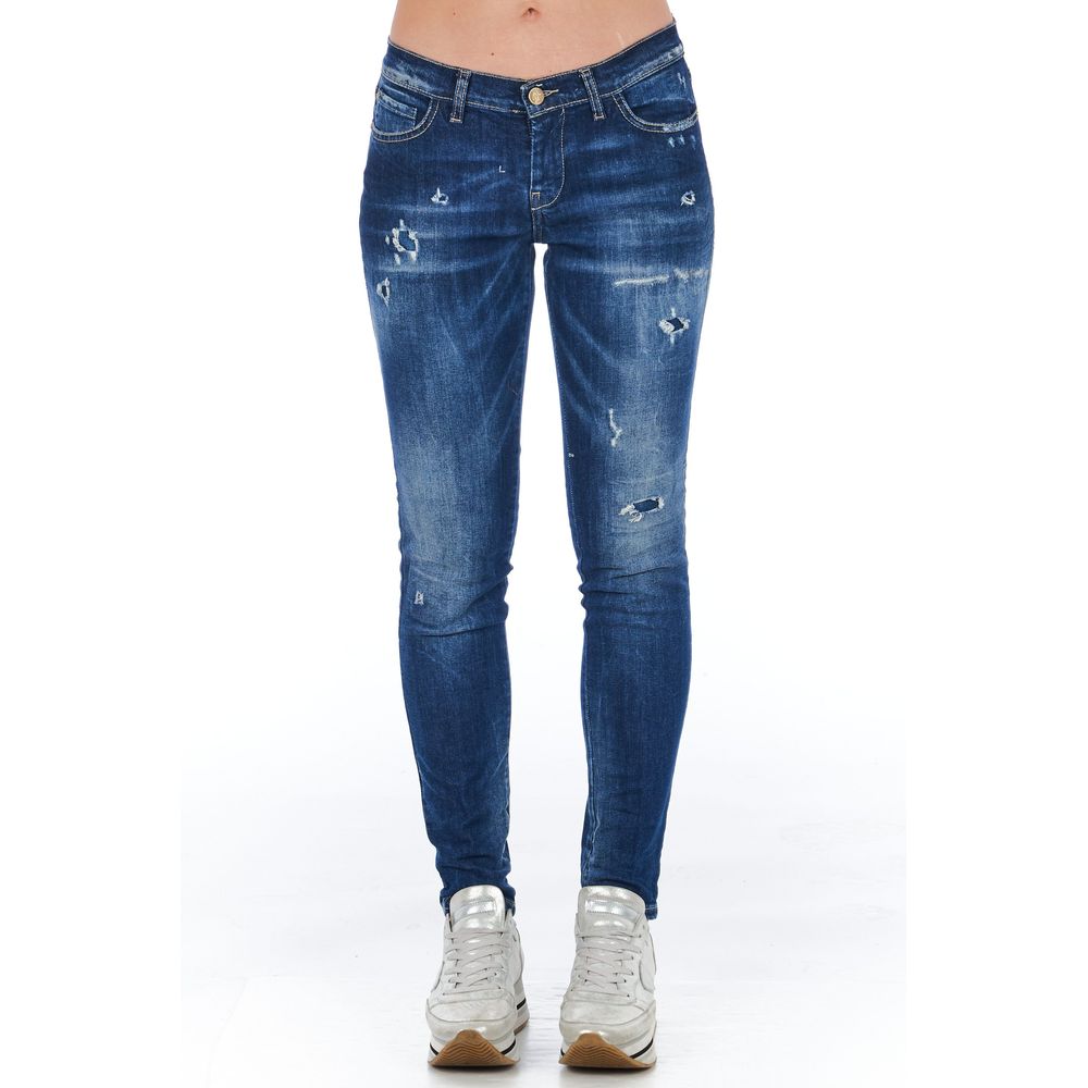 Frankie Morello Chic Skinny Denim para sa Refined Elegance