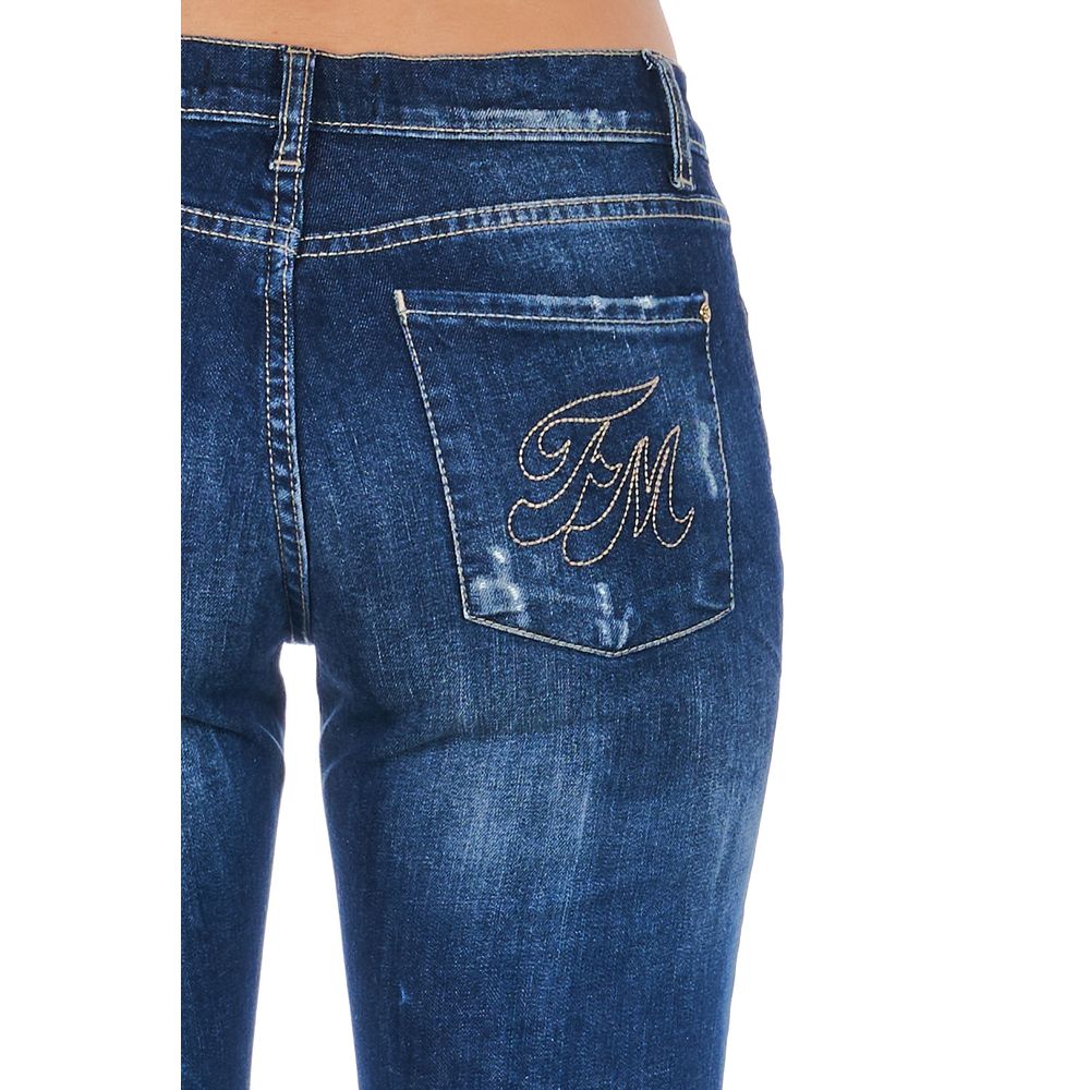 Frankie Morello Chic Skinny Denim para sa Refined Elegance