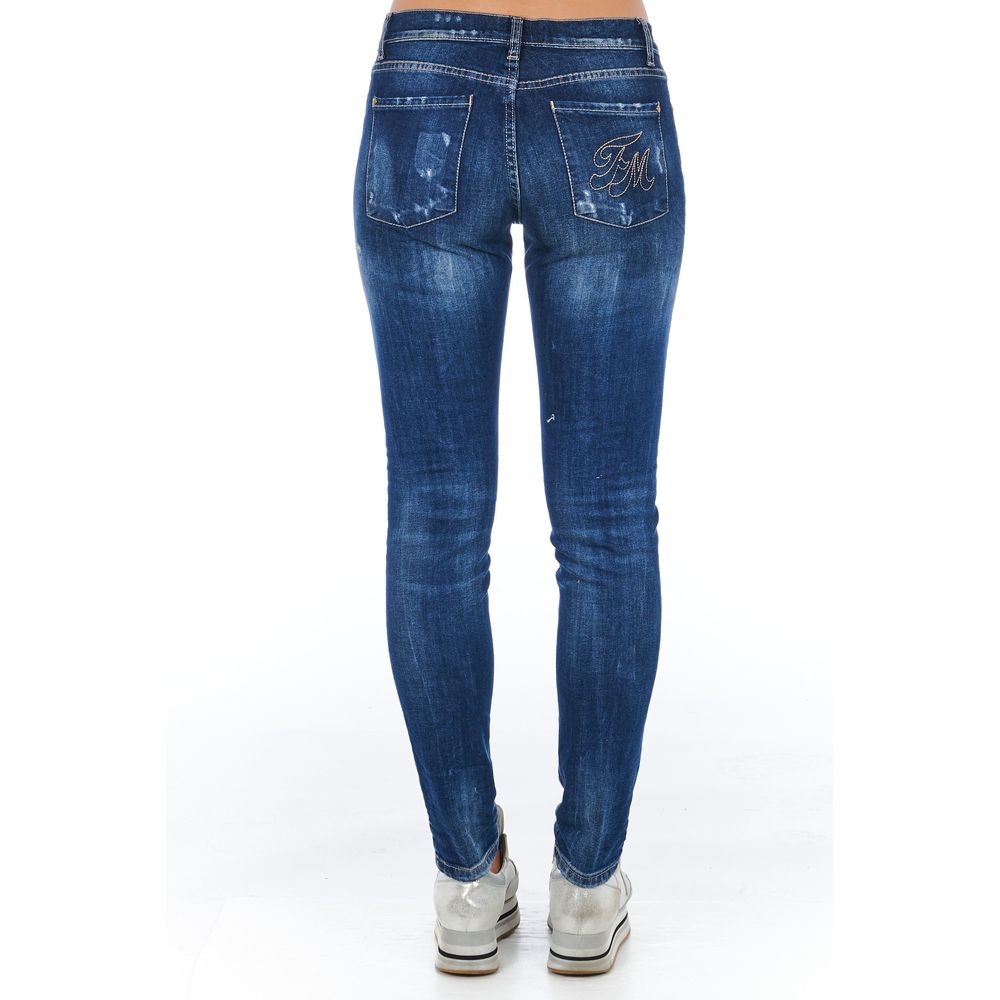 Frankie Morello Chic Skinny Denim para sa Refined Elegance