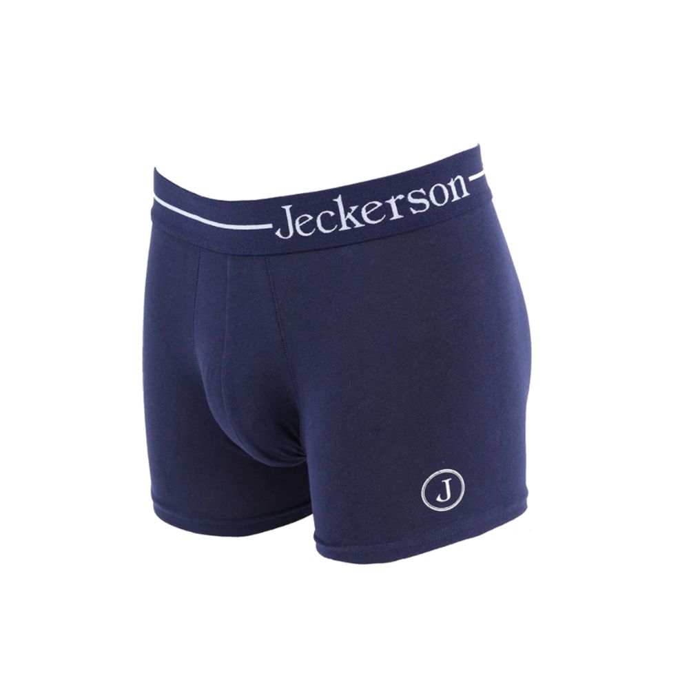 Jeckerson Sleek Monochrome Boxers na may Logo sa Gilid