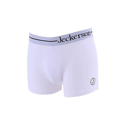 Schlanke einfarbige Boxershorts von Jeckerson mit seitlichem Logo