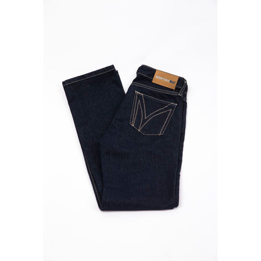 Montana Blu Blue Cotton Jeans at Pant