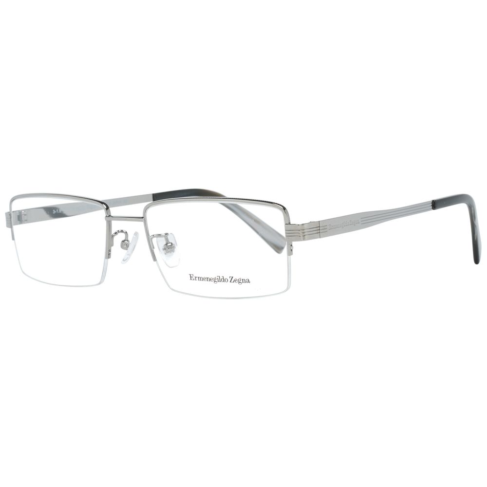 Ermenegildo Zegna Silver Men Optical Frames