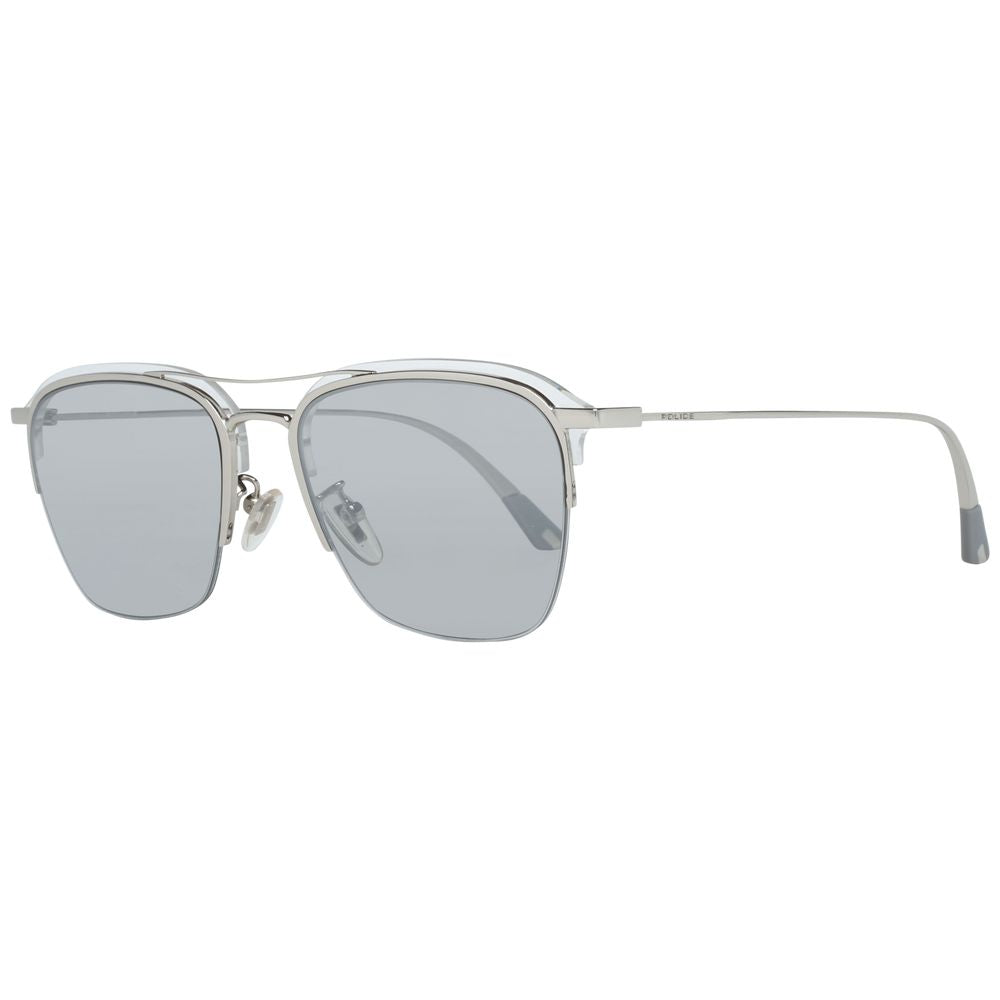 Police Silver Men Sunglasses