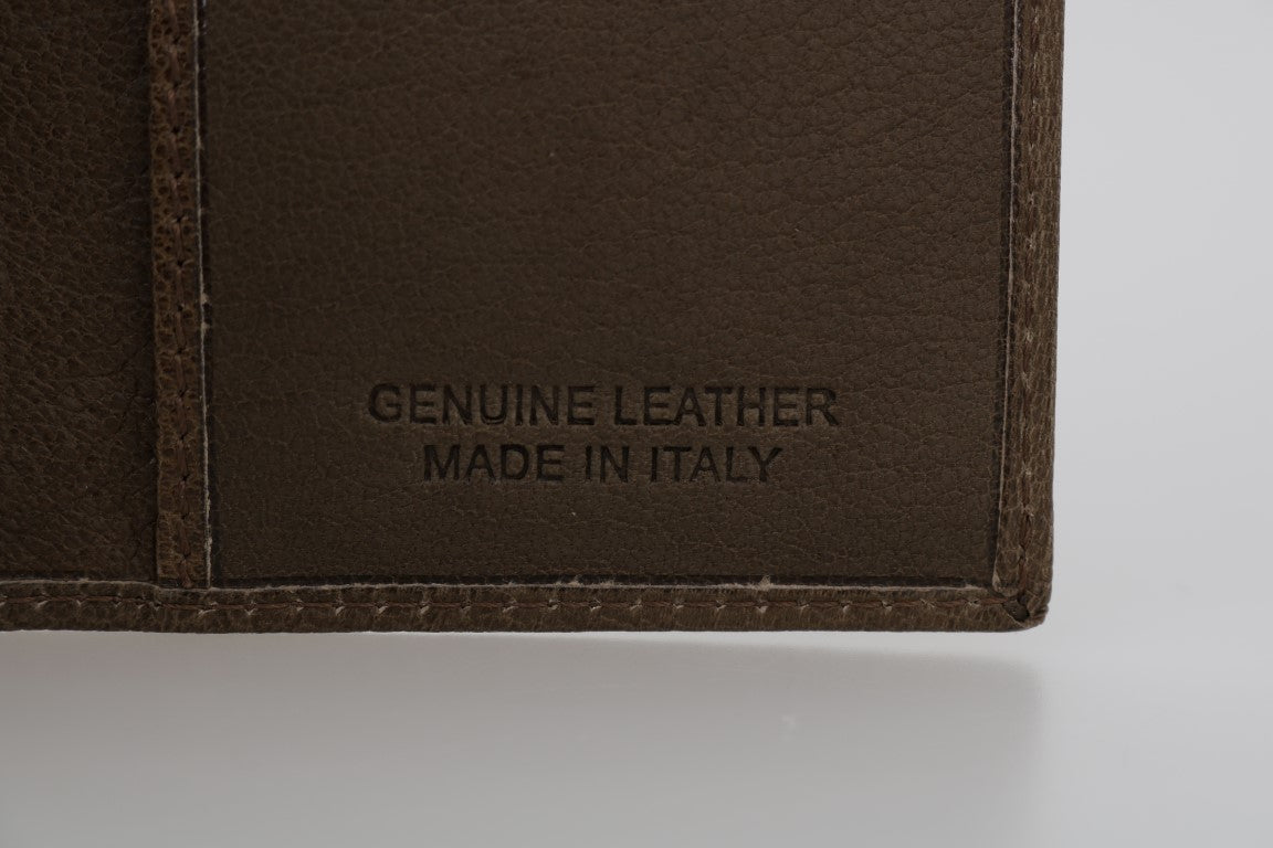 Bilyonaryo na Italian Couture Brown Leather Bifold Wallet