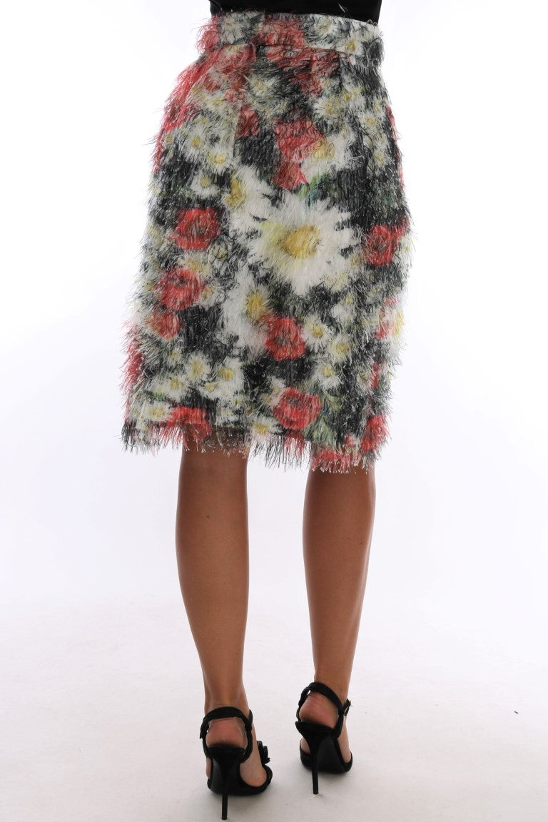 Dolce &amp; Gabbana Floral Patterned Pencil Straight Skirt