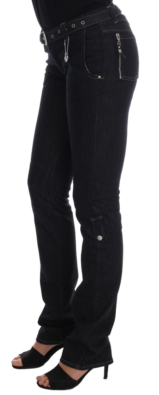 Costume National Svelte Dark Blue Cotton Slim Jeans