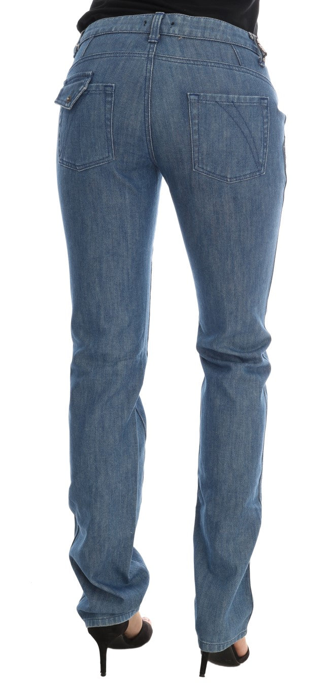 Slim-Jeans aus blau gewaschener Baumwolle von Costume National