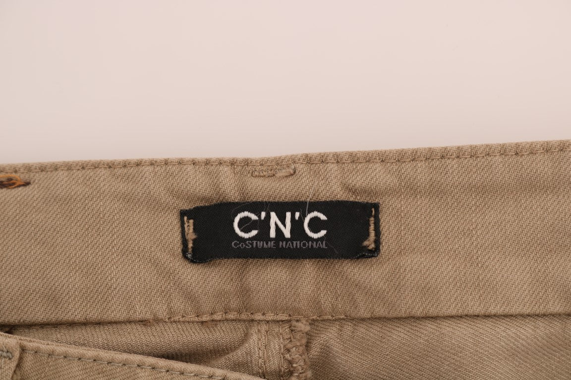 Costume National Beige Super Slim Fit Denim Delight