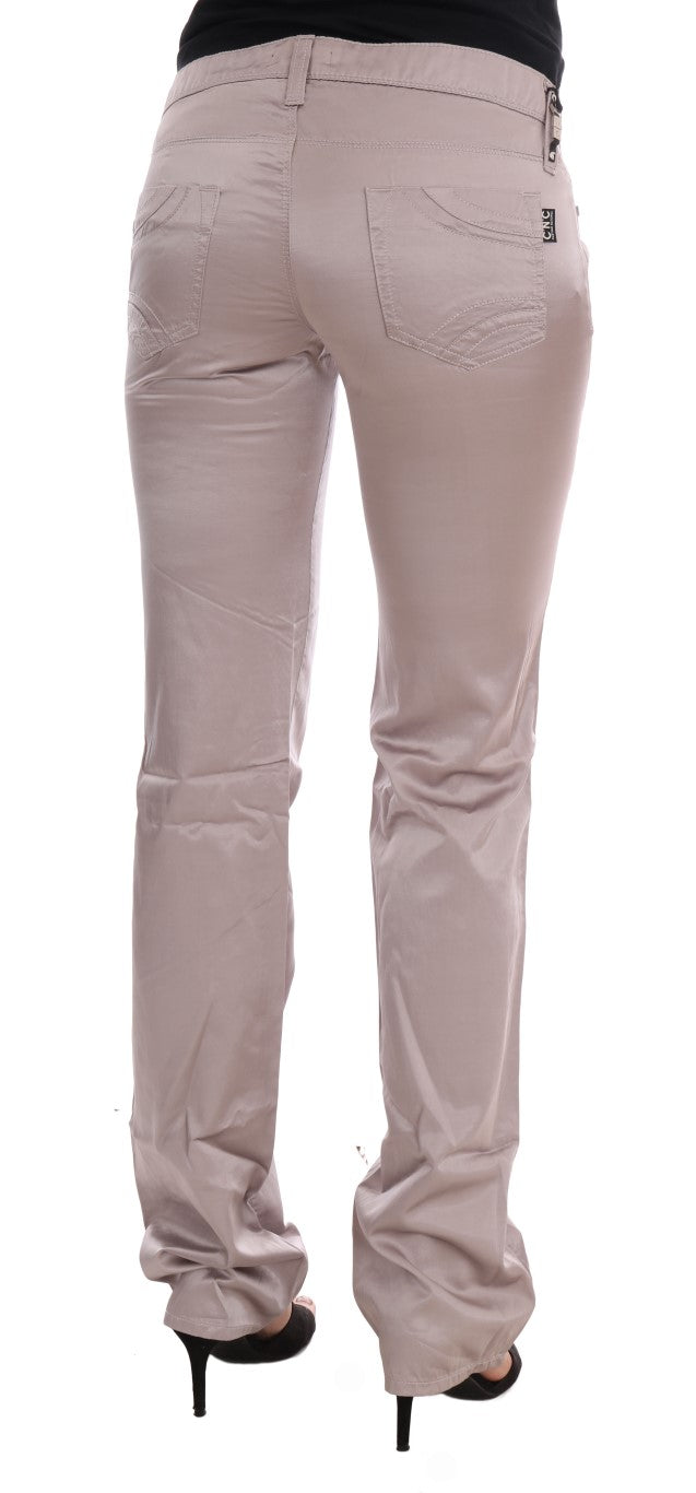 Beige Slim-Fit-Jeans aus Baumwolle von Costume National