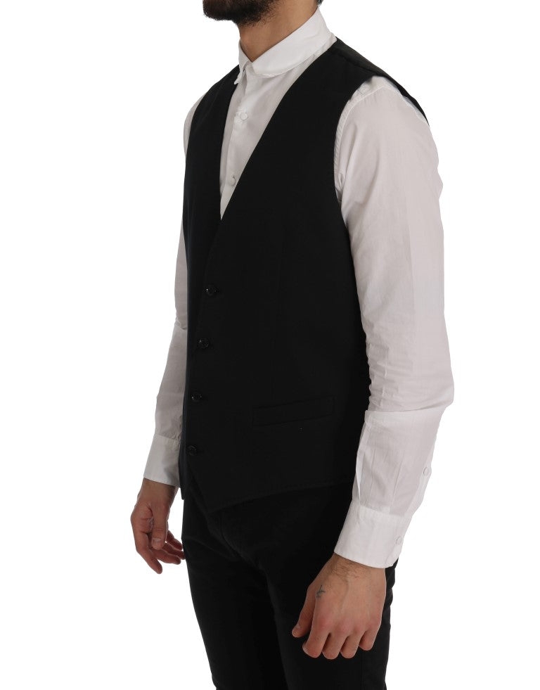 Dolce &amp; Gabbana Black STAFF Cotton Vest