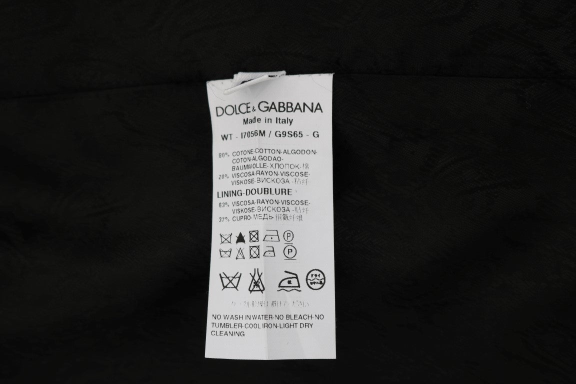 Dolce &amp; Gabbana Schwarze STAFF-Baumwollweste