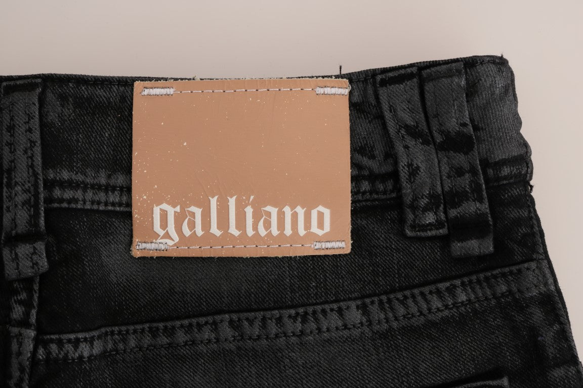 John Galliano Grey Wash Cotton Stretch Regular Fit Jeans