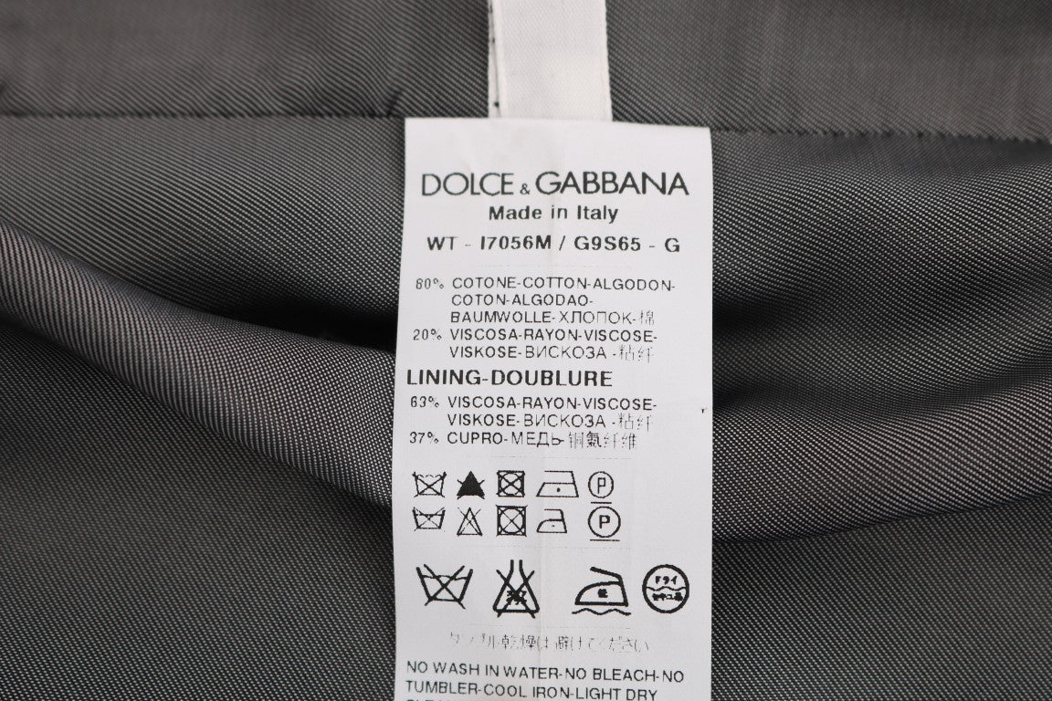 Dolce &amp; Gabbana Schwarze STAFF-Weste aus Baumwoll-Rayon