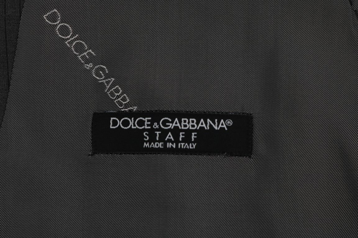 Dolce &amp; Gabbana Grey STAFF Cotton Rayon Vest