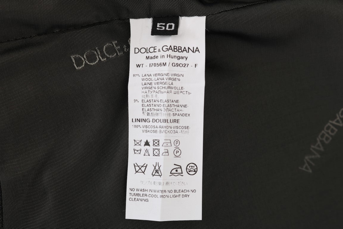 Dolce &amp; Gabbana Grey STAFF Wool Stretch Vest