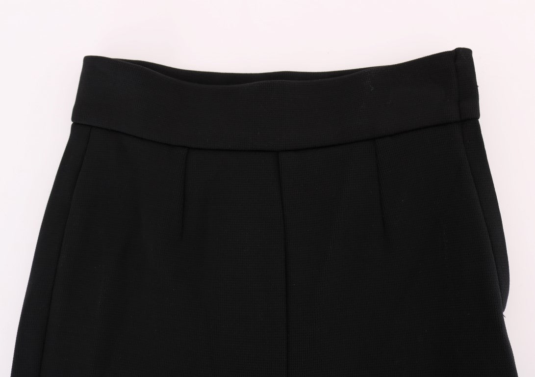 Schwarze Stretch-Strumpfhose mit hoher Taille von Dolce &amp; Gabbana