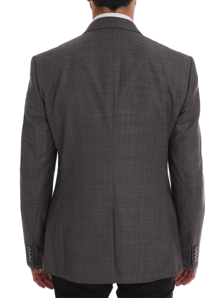 Dolce &amp; Gabbana Grey Wool MARTINI Slim Blazer