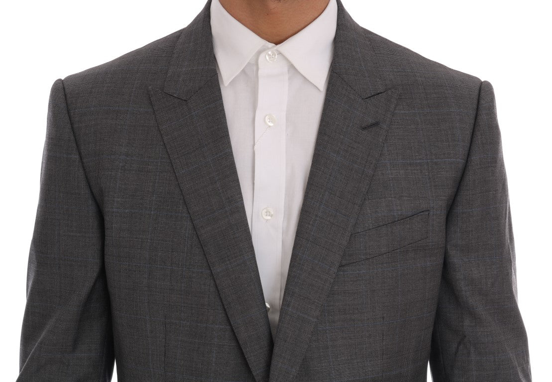 Dolce &amp; Gabbana Grey Wool MARTINI Slim Blazer