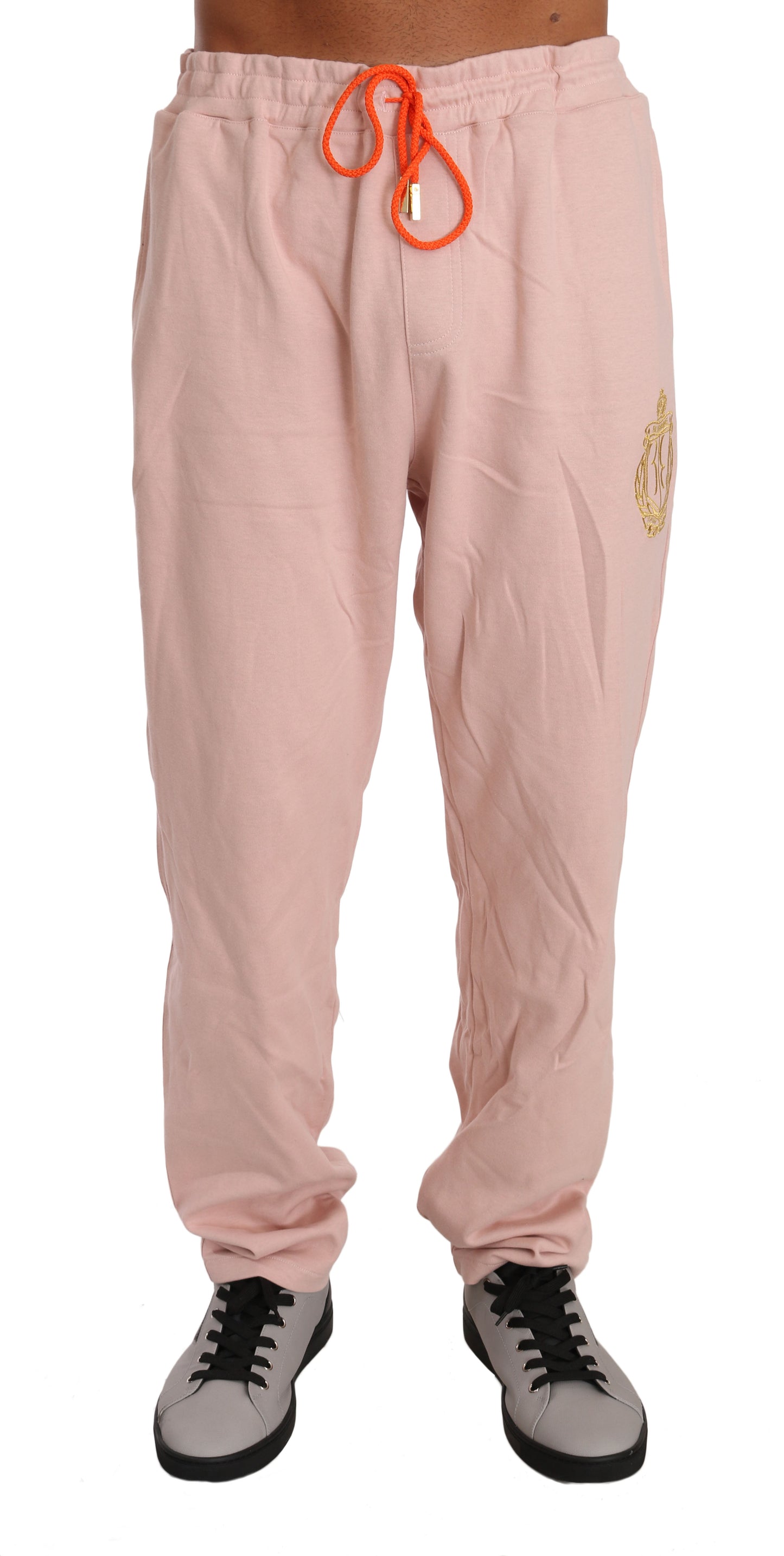 Billionaire Italian Couture Trainingsanzug aus rosa Baumwollpullover und Hose