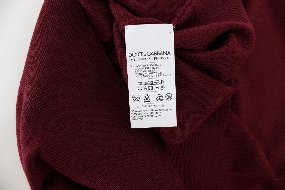 Dolce &amp; Gabbana Red Sleeveless Crewneck Vest Pullover