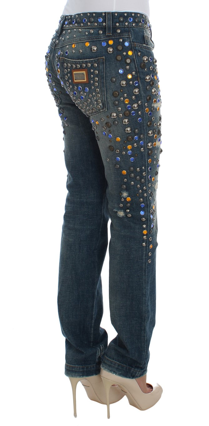 Dolce & Gabbana Enchanted Sicily Crystal Embellished Jeans