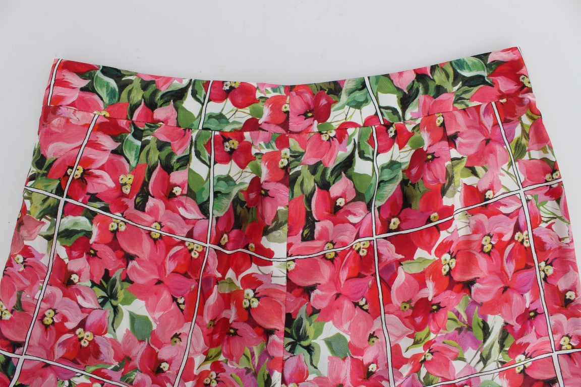 Dolce &amp; Gabbana Multicolor Floral Knee Capris Shorts Pants