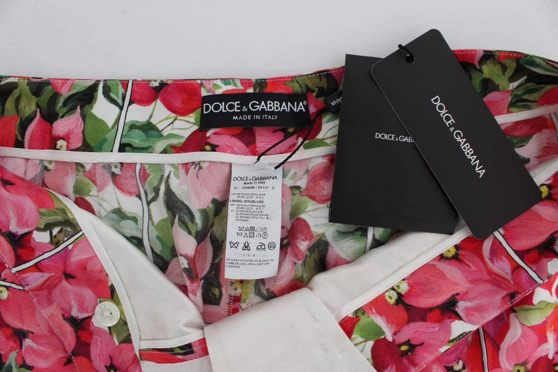 Dolce &amp; Gabbana Multicolor Floral Knee Capris Shorts Pants