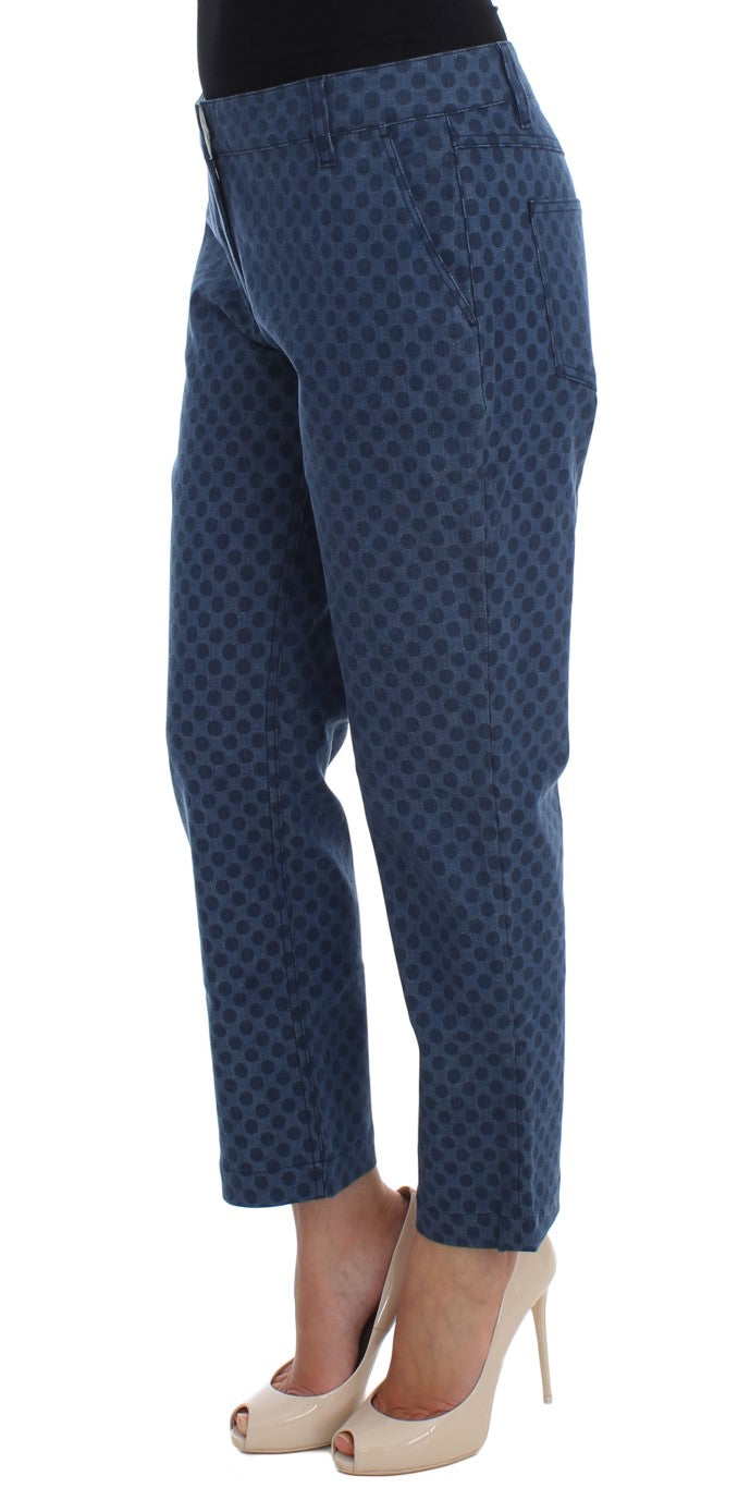 Dolce &amp; Gabbana Polka Dotted Stretch Capri Jeans