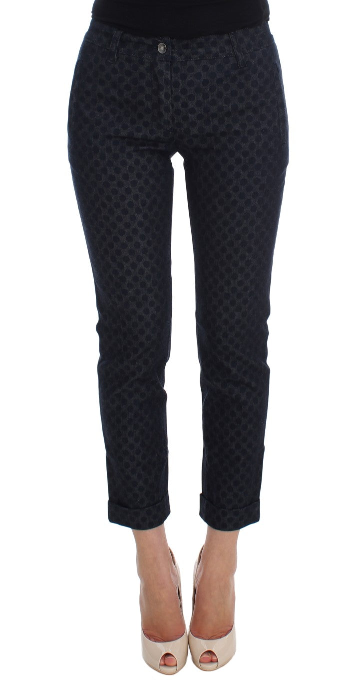 Dolce &amp; Gabbana Polka Dotted Slim Capris Jeans