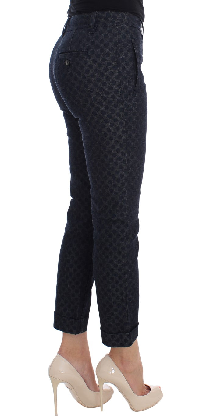 Dolce &amp; Gabbana Polka Dotted Slim Capris Jeans