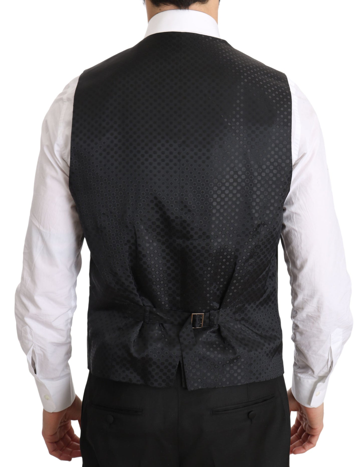 Dolce &amp; Gabbana Grey Gilet STAFF Regular Fit Formal Vest