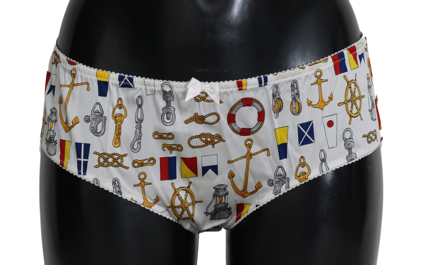 Dolce &amp; Gabbana Underwear Sailor Print Silk Bottoms