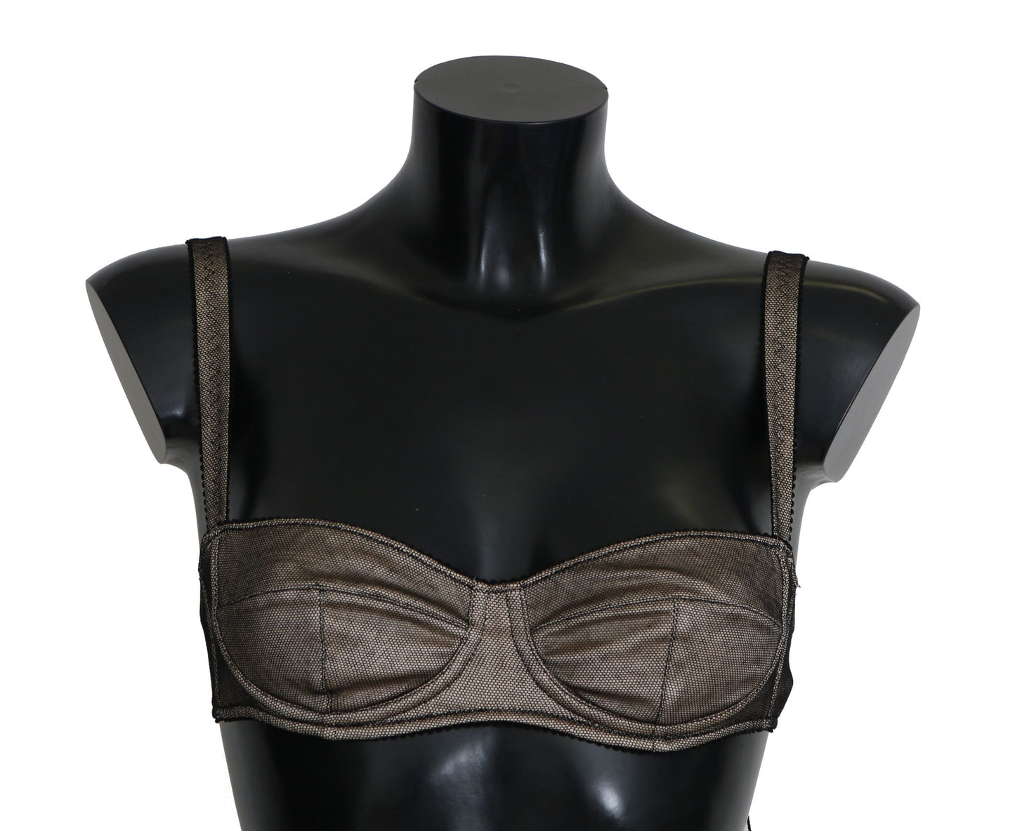 Dolce &amp; Gabbana Brown Regg Balconcino Imbottito Bra Underwear