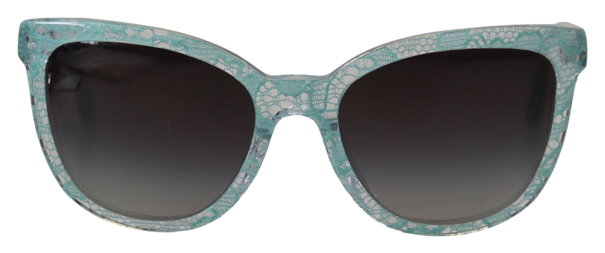 Dolce & Gabbana Elegant Blue Lace Detail Sunglasses, , Dolce & Gabbana Dolce & Gabbana, Material: 100% Acetate, new-with-tags, Sunglasses for Women - Sunglasses -   Murillo Merchandise