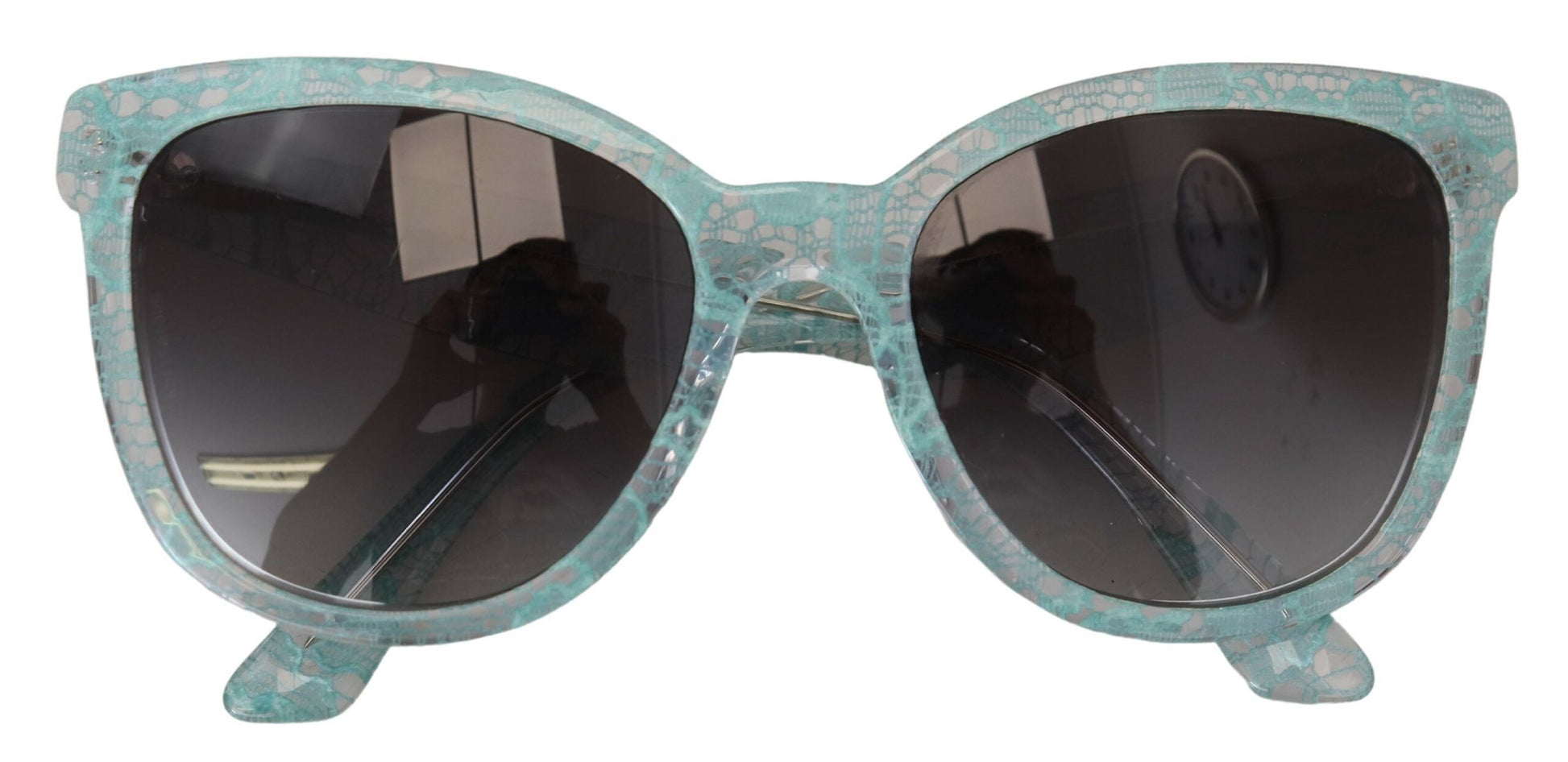 Dolce & Gabbana Elegant Blue Lace Detail Sunglasses, , Dolce & Gabbana Dolce & Gabbana, Material: 100% Acetate, new-with-tags, Sunglasses for Women - Sunglasses -   Murillo Merchandise