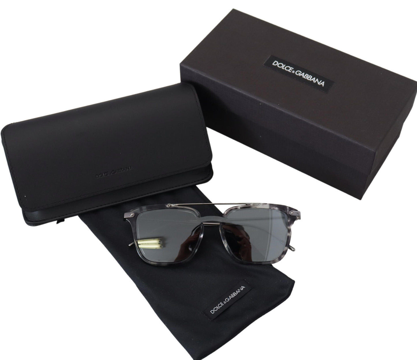 Dolce & Gabbana Stunning Grey Acetate Sunglasses, , Dolce & Gabbana Dolce & Gabbana, Material: 100% Acetate, new-with-tags, Sunglasses for Women - Sunglasses -   Murillo Merchandise