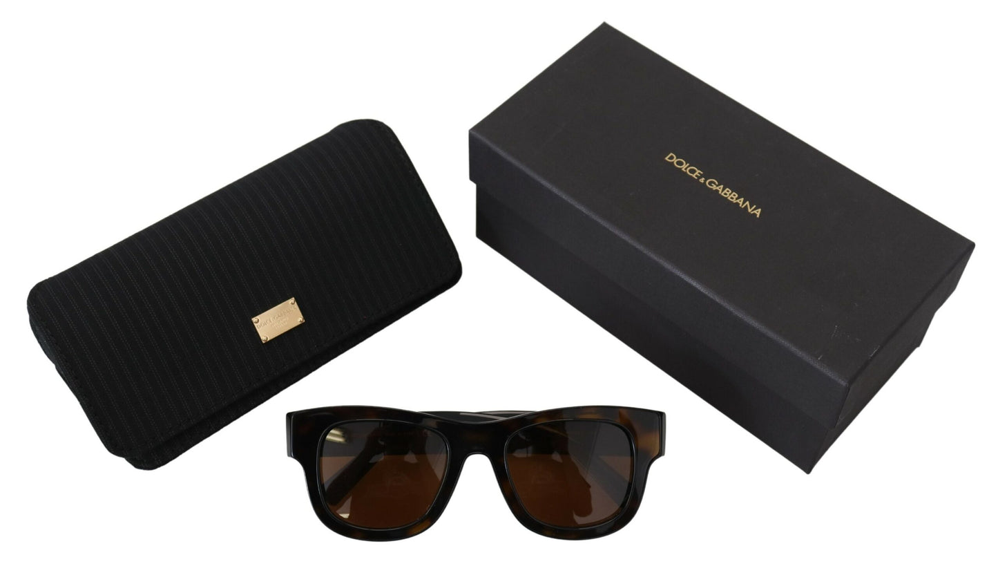 Dolce & Gabbana Chic Brown Acetate Sunglasses, , Dolce & Gabbana Dolce & Gabbana, Material: 100% Acetate, new-with-tags, Sunglasses for Women - Sunglasses -   Murillo Merchandise