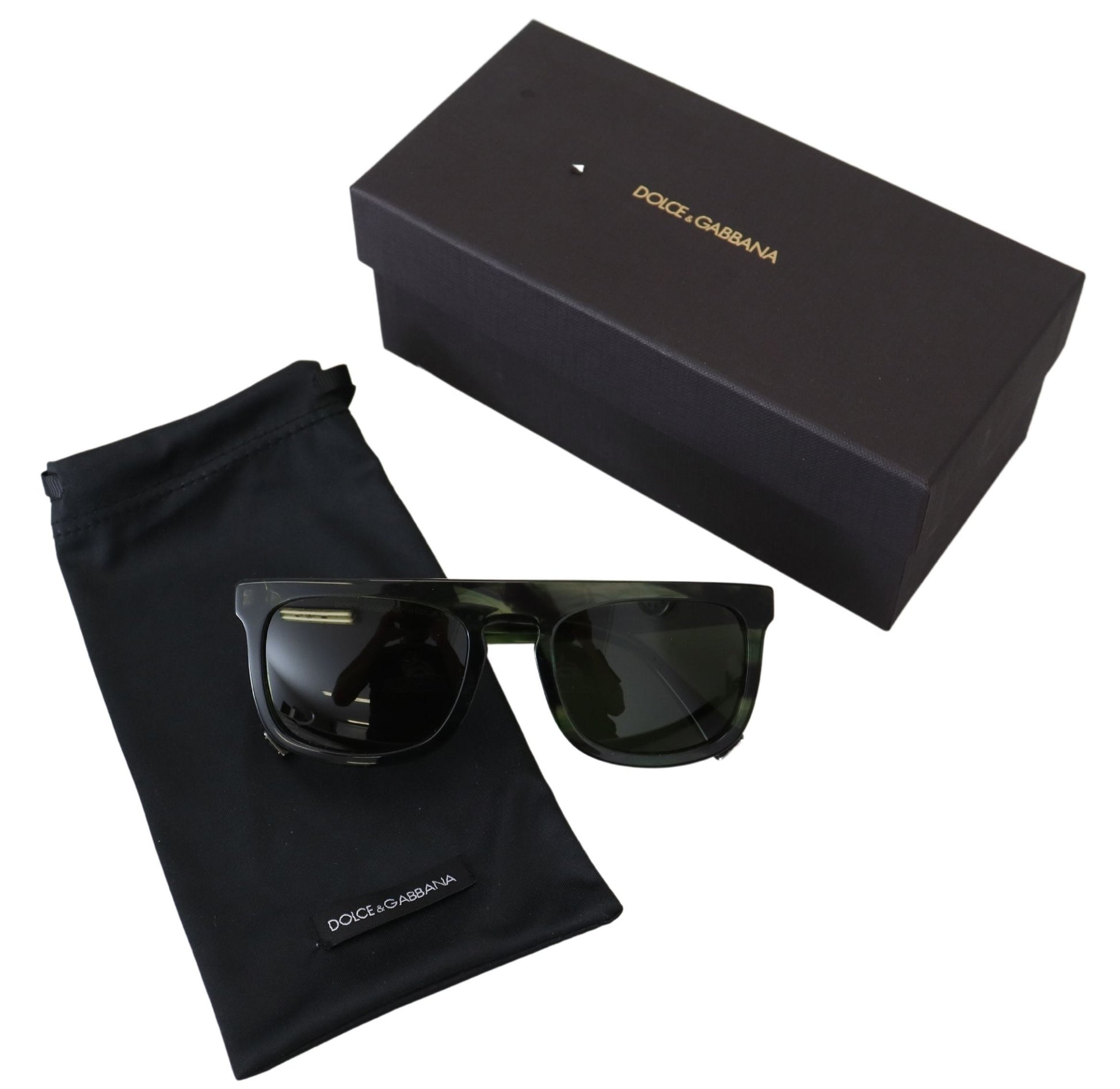 Dolce & Gabbana Chic Green UV Protection Sunglasses, , Dolce & Gabbana Dolce & Gabbana, Material: 100% Acetate, new-with-tags, Unisex Sunglasses - Sunglasses -   Murillo Merchandise