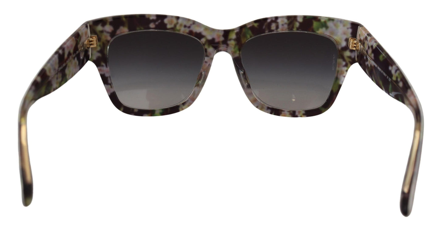 Dolce & Gabbana Elegant Multicolor Gradient Sunglasses, , Dolce & Gabbana Black, Dolce & Gabbana, Material: 100% Acetate, new-with-tags, Sunglasses for Women - Sunglasses -   Murillo Merchandise