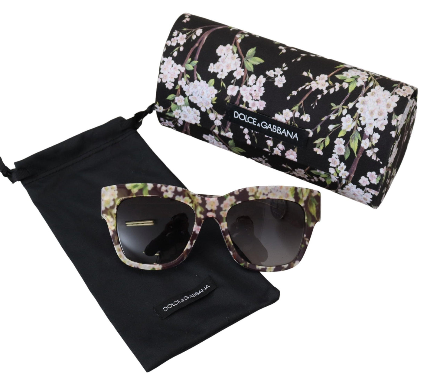 Dolce & Gabbana Elegant Multicolor Gradient Sunglasses, , Dolce & Gabbana Black, Dolce & Gabbana, Material: 100% Acetate, new-with-tags, Sunglasses for Women - Sunglasses -   Murillo Merchandise