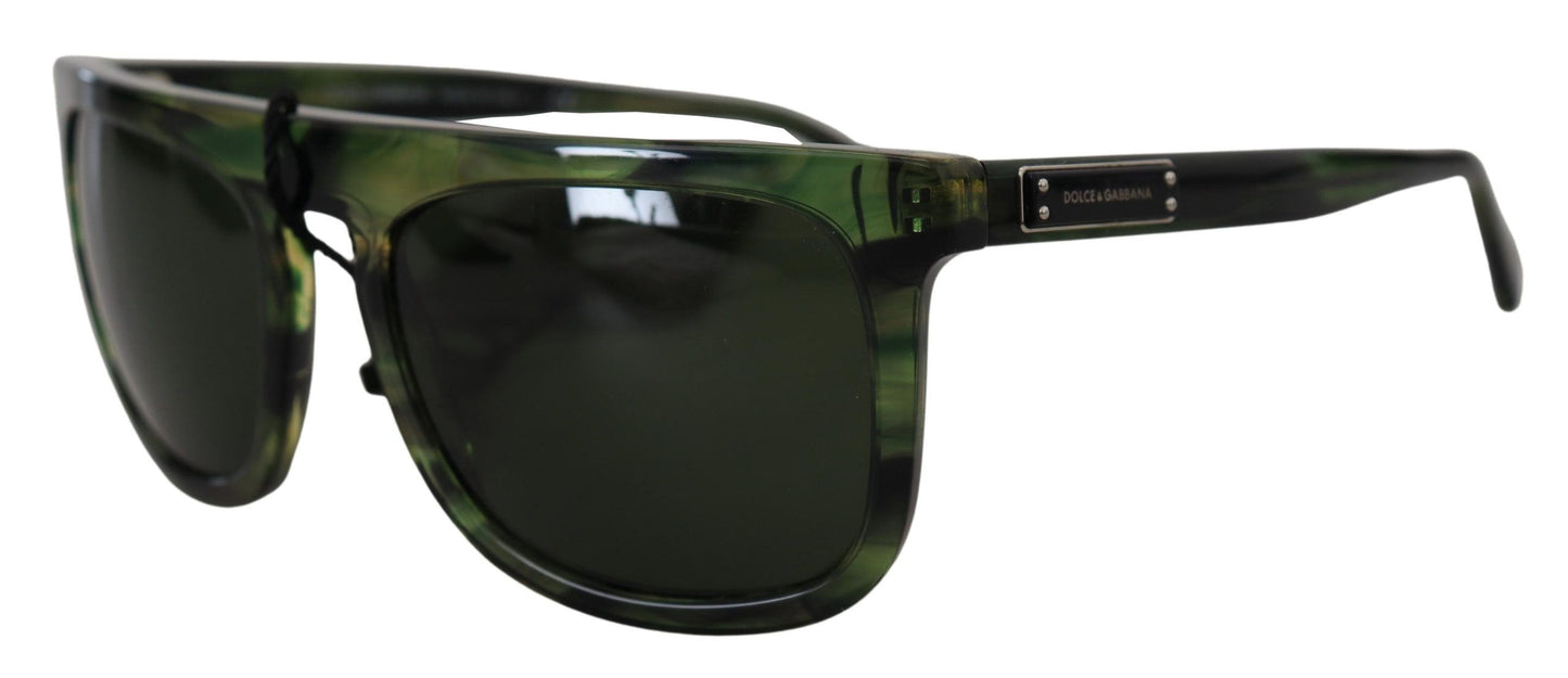 Dolce & Gabbana Chic Green Acetate Women's Sunglasses, , Dolce & Gabbana Dolce & Gabbana, Green, Material: 100% Acetate, new-with-tags, Sunglasses for Women - Sunglasses -   Murillo Merchandise