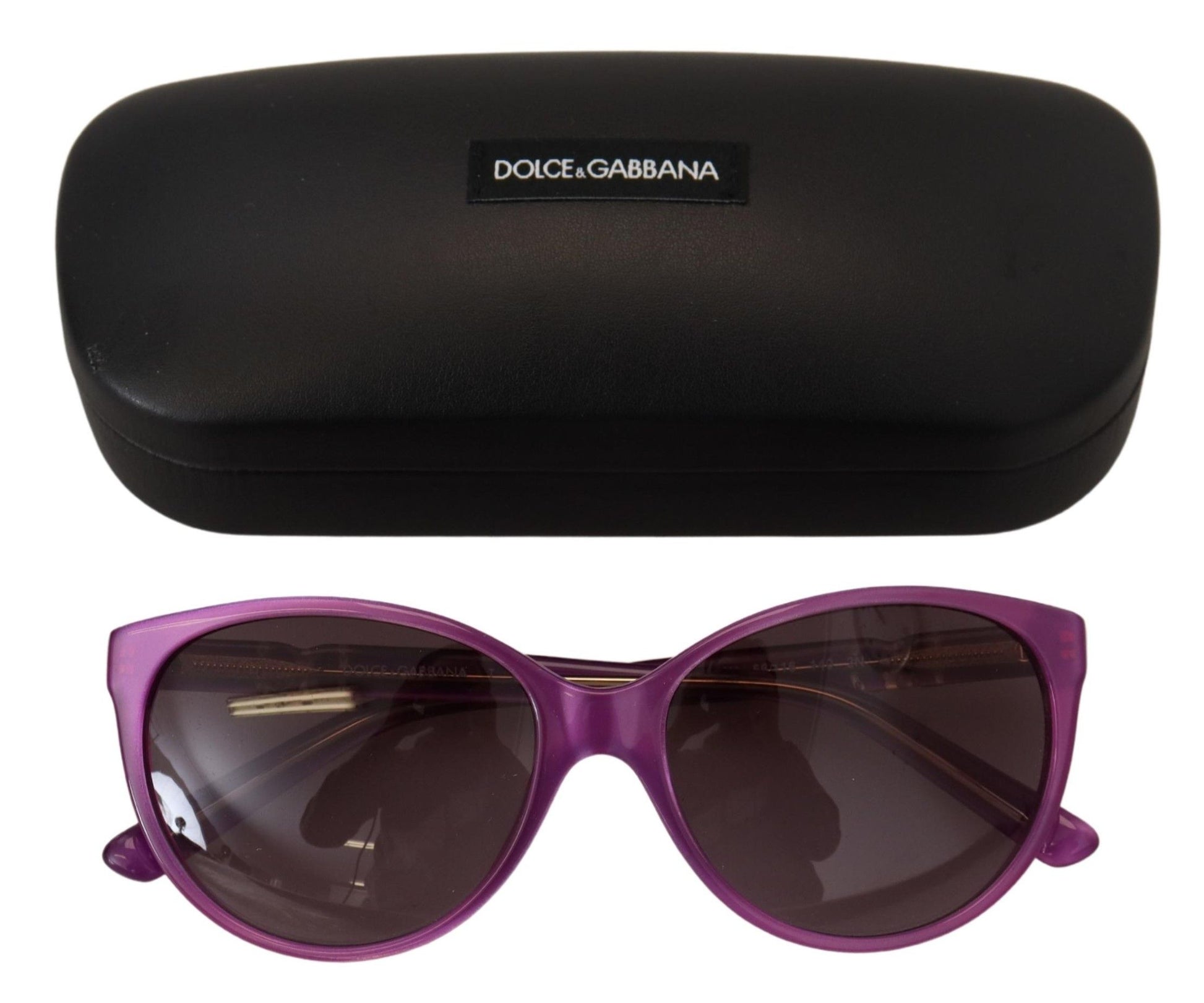 Dolce & Gabbana Chic Purple Acetate Round Sunglasses, , Dolce & Gabbana Dolce & Gabbana, Material: 100% Acetate, new-with-tags, Purple, Sunglasses for Women - Sunglasses -   Murillo Merchandise