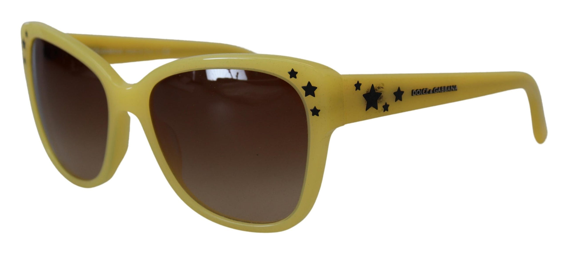 Dolce & Gabbana Chic Yellow Acetate Gradient Sunglasses, , Dolce & Gabbana Dolce & Gabbana, Material: 100% Acetate, new-with-tags, Sunglasses for Women - Sunglasses -   Murillo Merchandise