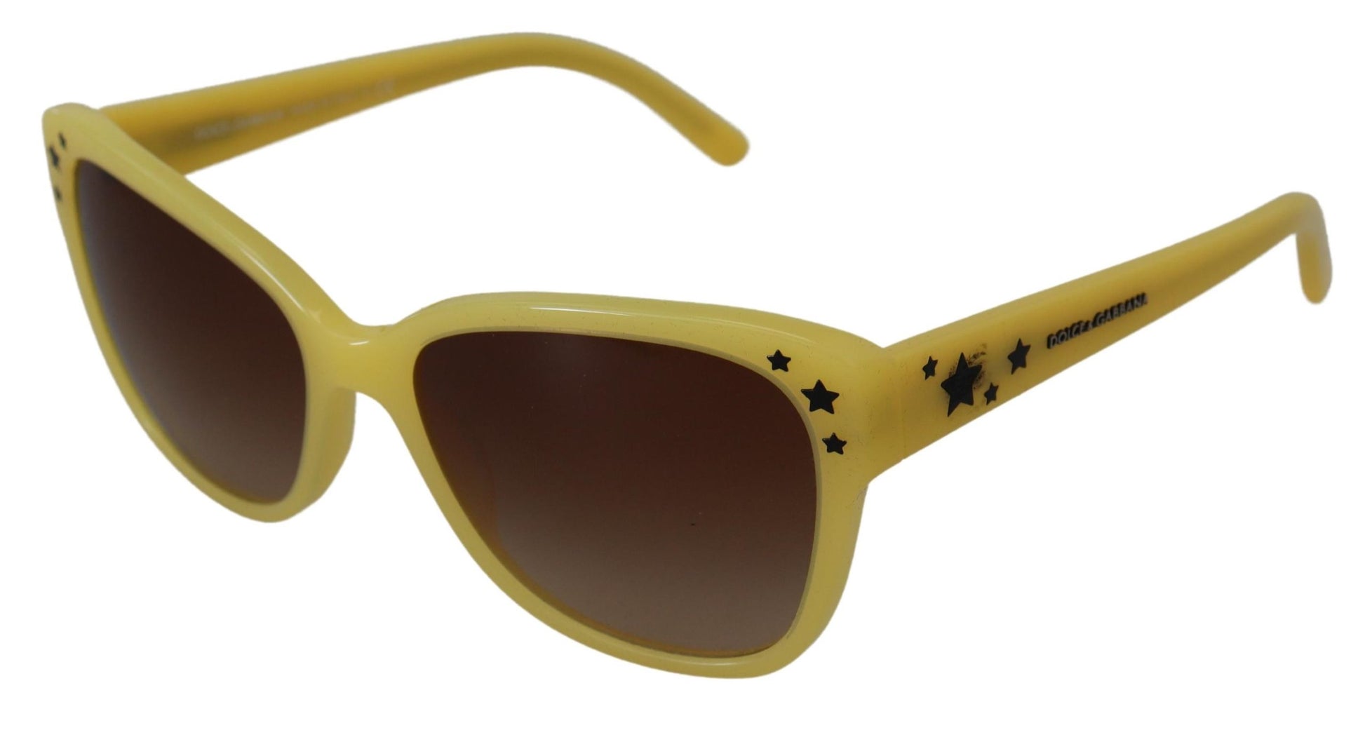 Dolce & Gabbana Chic Yellow Acetate Gradient Sunglasses, , Dolce & Gabbana Dolce & Gabbana, Material: 100% Acetate, new-with-tags, Sunglasses for Women - Sunglasses -   Murillo Merchandise