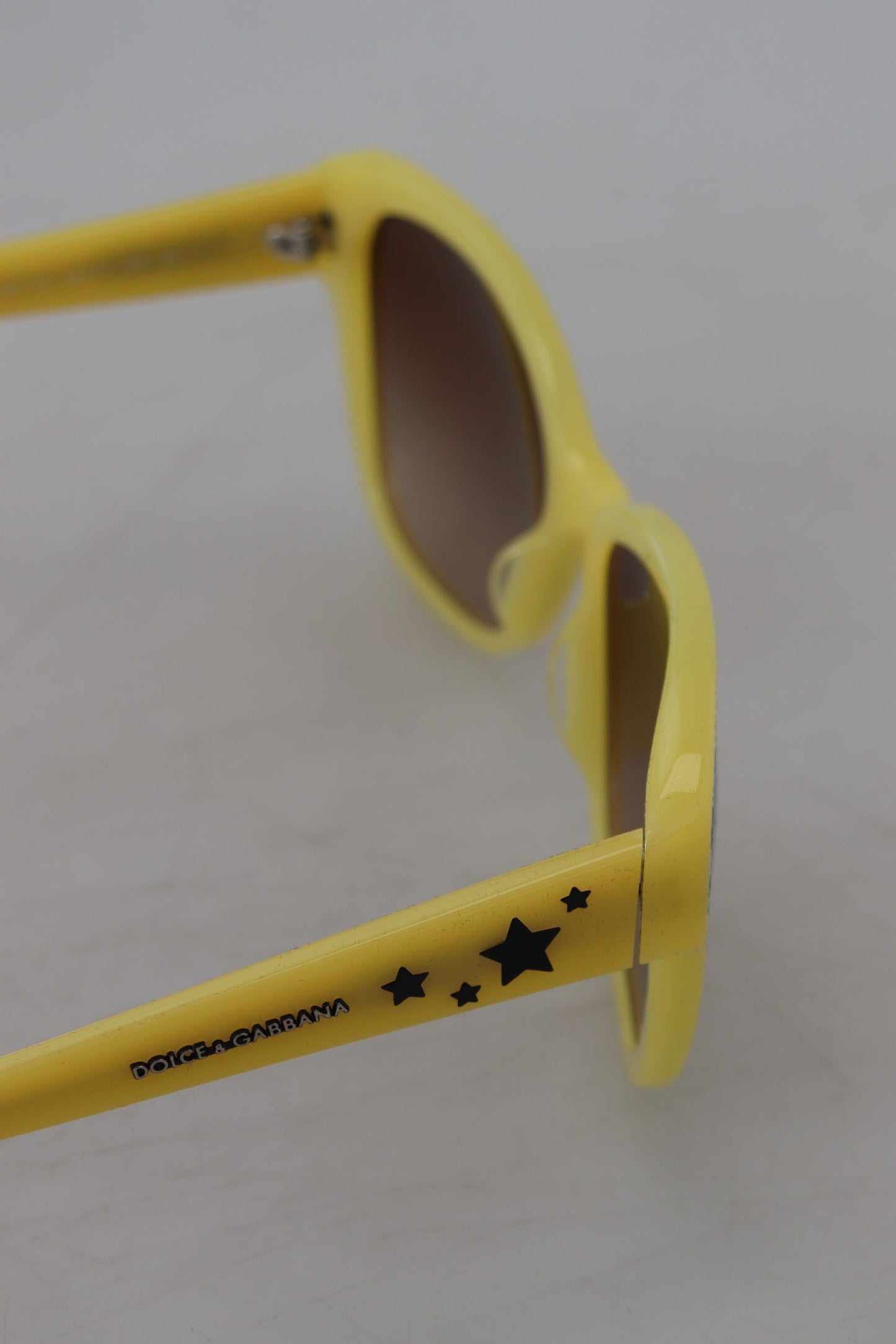 Dolce & Gabbana Chic Yellow Acetate Gradient Sunglasses, , Dolce & Gabbana Dolce & Gabbana, Material: 100% Acetate, new-with-tags, Sunglasses for Women - Sunglasses -   Murillo Merchandise